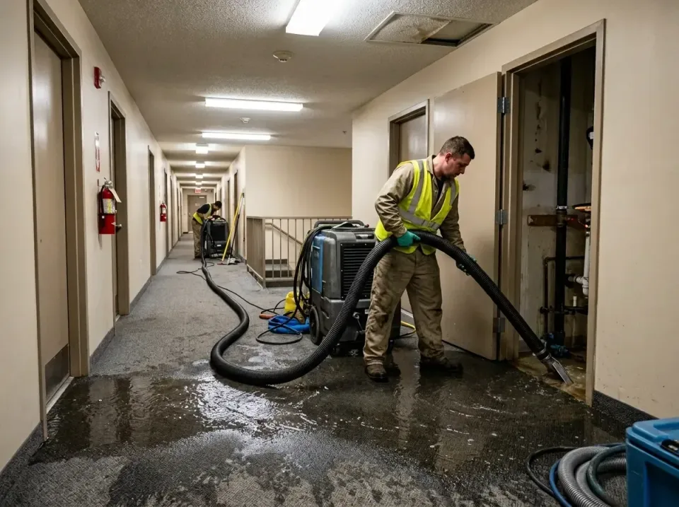 multi-unit-apartment-hallway-f-005 — frequently asked questions, Emergency Burst Pipe Water Extraction & Removal in Esthervi…